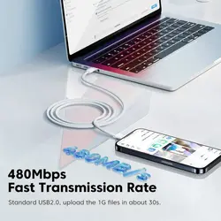 کابل تبدیل USB-C توکی Toocki مدل TQ-X51C3 طول 1 متر