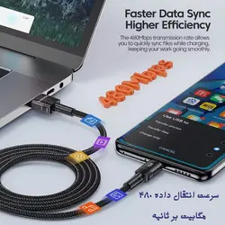 کابل تبدیل USB به USB-C توکی Toocki مدل 100W TQ-X12 طول 1 متر - VEIKIT