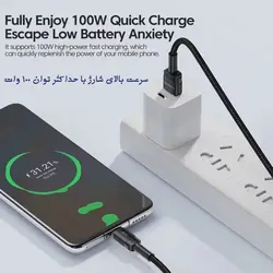 کابل تبدیل USB به USB-C توکی Toocki مدل 100W TQ-X12 طول 1 متر - VEIKIT