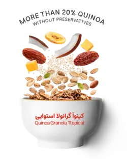کینوا گرانولا هاوایی 300 گرمی قوطی | کینولند
