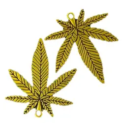 آویز گردنبند طرح برگ کد 021  بسته دو عددی (خرجکار)