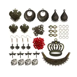 ملزومات ساخت زیورآلات خط هنر مدل مهدیس بسته 80 عددی