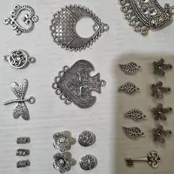 ملزومات ساخت زیورآلات خط هنر مدل ترنج بسته 65 عددی