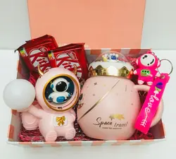 باکس کادویی دخترانه صورتی کد G109