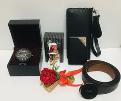 باکس هدیه مردانه مشکی کد M130