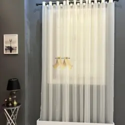 پرده حرير ساده الگانت مدل دوخت پانچ قيمت به ازاي هر متر