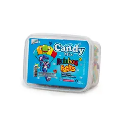 پاستیل توت فرنگی رنگین کمانی🌈پاستیل نواری 225 گرم کندی میکس