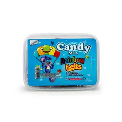 پاستیل توت فرنگی رنگین کمانی🌈پاستیل نواری 225 گرم کندی میکس