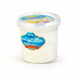 پشمک الیافی ظرفی وانیلی حاج عبدالله - مجتهدی، حس خوب هم باوری