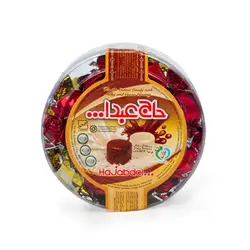 خرید🛒پشمک لقمه ای میکس شیری و شکلاتی پت 500 گرمی حاج عبدلله