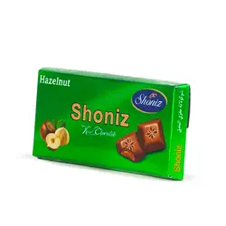 شکلات شیری با مغز فندق 100 گرمی شونیز - مجتهدی، حس خوب هم باوری