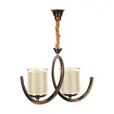 لوستر دو شعله فنری بالا