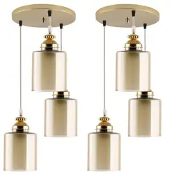 لوستر سه شعله مدل دو گلس کد 3030 مجموعه دو عددی