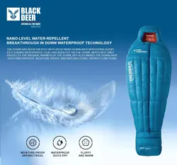 کیسه خواب پر غاز بلک دیر 600 سری آلپین | موج کوه