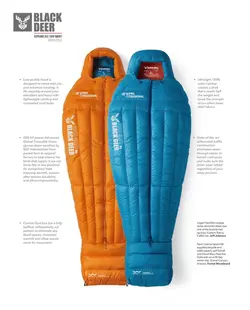 کیسه خواب پر غاز بلک دیر 600 سری آلپین | موج کوه