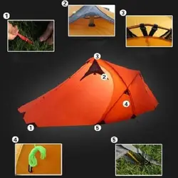 چادر کوهنوردی 2 نفره HILLMAN مدل alpine | موج کوه