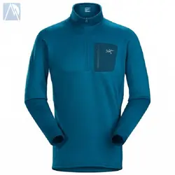 پلار نیم زیپ ARCTERYX - پاوراسترچ پلارتک - یقه دار - زیپ روی سینه | موج کوه