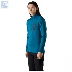 پلار نیم زیپ ARCTERYX - پاوراسترچ پلارتک - یقه دار - زیپ روی سینه | موج کوه