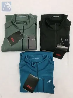 پلار نیم زیپ ARCTERYX - پاوراسترچ پلارتک - یقه دار - زیپ روی سینه | موج کوه