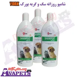 قیمت و خرید شامپو پروتئین روزانه سگ و گربه یورک YORK