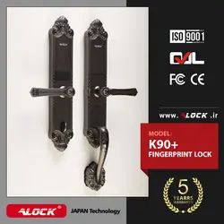 قفل اثر انگشتی دیجیتال ALOCK مدل +K90 مشکی - دیاموند یراق