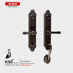 قفل اثر انگشتی دیجیتال ALOCK مدل +K90 مشکی - دیاموند یراق
