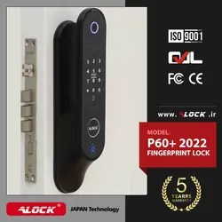 قفل اثر انگشتی دیجیتال ALOCK مدل 2022 P60+ BLACK - دیاموند یراق