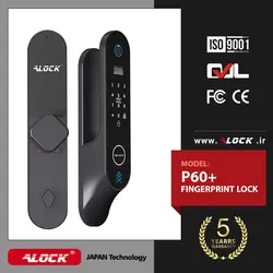 قفل اثر انگشتی دیجیتال ALOCK مدل 2022 P60+ BLACK - دیاموند یراق