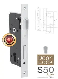 قفل سوییچی سیفتی 8 سانت (فاصله 50) - دیاموند یراق