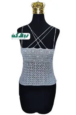 تاپ قلاب بافی زنانه دست دوم - ردش کن