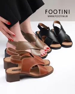 صندل رکابدار پاشنه 5 سانت جوکر مشکی