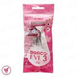 خود تراش 3 لبه دورکو زنانه مدل dorco eve3 disposable | ارس رخ