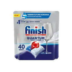 قرص ماشین ظرفشویی فینیش سفید 40 عددی مدل Finish Quantum hepsi 1 arada | ارس رخ