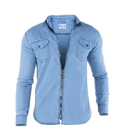 پیراهن لی زیپ دار جیب دار مردانه - فروشگاه اینترنتی پوشاک کالا پرشین