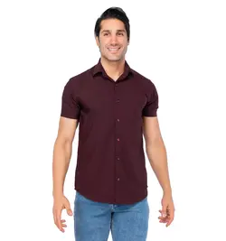 پیراهن نخی مردانه استین کوتاه ساده - فروشگاه اینترنتی پوشاک کالا پرشین