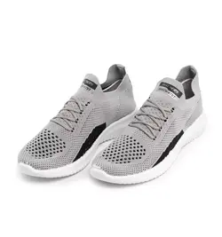 کفش اسپرت Skechers زنانه طوسی بند دار 43981 - فروشگاه اینترنتی پوشاک کالا پرشین