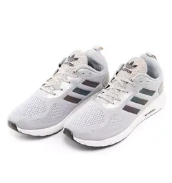 کفش اسپرت Adidas مردانه طوسی بندی - فروشگاه اینترنتی پوشاک کالا پرشین