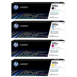 ست 4 رنگ کارتریج تونر لیزر رنگی HP 205A طرح