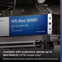 اس اس دی وسترن دیجیتال Blue SN580 M.2 2280 NVMe 500GB