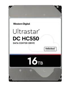 هارد دیسک اینترنال وسترن دیجیتال 16 ترابایت مدل HC550 Ultra Star (استوک)