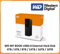 هارد اکسترنال وسترن دیجیتال Western Digital My Book ظرفیت 6 ترابایت