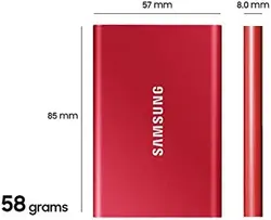 اس اس دی اکسترنال سامسونگ مدل Samsung T7 Non Touch ظرفیت 1 ترابایت