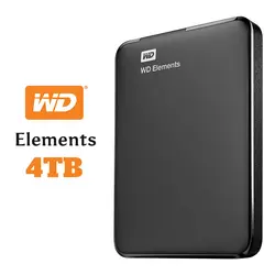 هارد دیسک اکسترنال وسترن دیجیتال مدل Elements ظرفیت 4 ترابایت