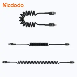 کابل شارژ فنری type-C به لایتنینگ 36w مدل MCDODO CA-1960 طول 1.8 متر