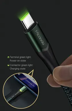 کابل شارژ و انتقال داده USB به type-C یک متری مدل MCDODO CA-7960 طول  1 متر