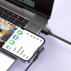 کابل fast charge یو اس بی به لایتنینگ 90 درجه مک دودو مدل CA-3410 و CA-3413 طول 1.2m و 1.8m