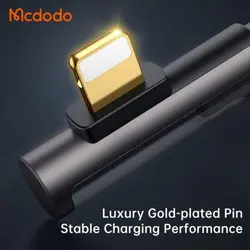 کابل شارژ USB به لایتنینگ 3 آمپر MCDODO مدل CA-3511 و MCDODO CA-3510 طول 1.8 و 1.2 متر