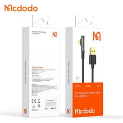 کابل شارژ USB به لایتنینگ 3 آمپر MCDODO مدل CA-3511 و MCDODO CA-3510 طول 1.8 و 1.2 متر