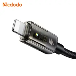 کابل شارژ هوشمند لایتنینگ 3 آمپر مک دودو مدل CA-3141 و MCDODO CA-3140 طول 1.2  و 1.8 متر