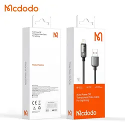 کابل شارژ هوشمند لایتنینگ 3 آمپر مک دودو مدل CA-3141 و MCDODO CA-3140 طول 1.2  و 1.8 متر